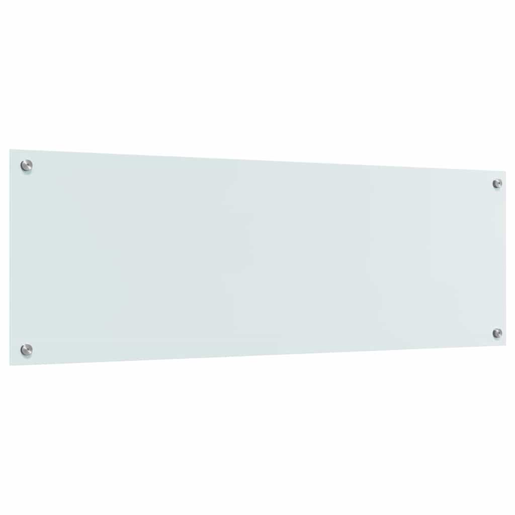Kuchyňský Obklad Bílá 120 X 40 Cm Tvrzené Sklo