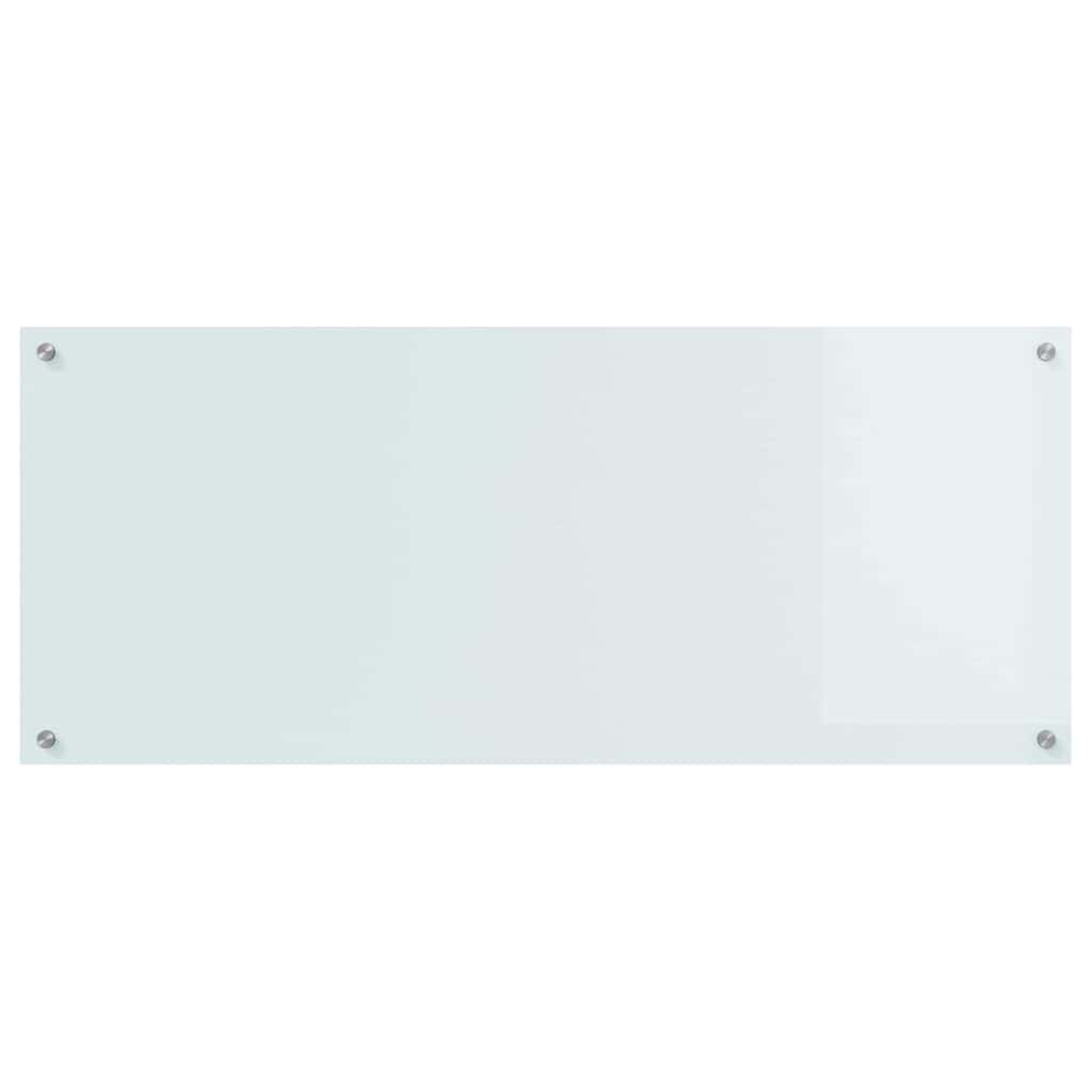 Kuchyňský Obklad Bílá 120 X 50 Cm Tvrzené Sklo