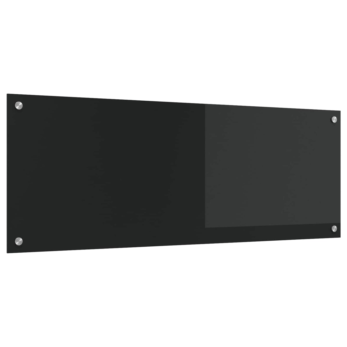 Kuchyňský Obklad Černá 110 X 40 Cm Tvrzené Sklo