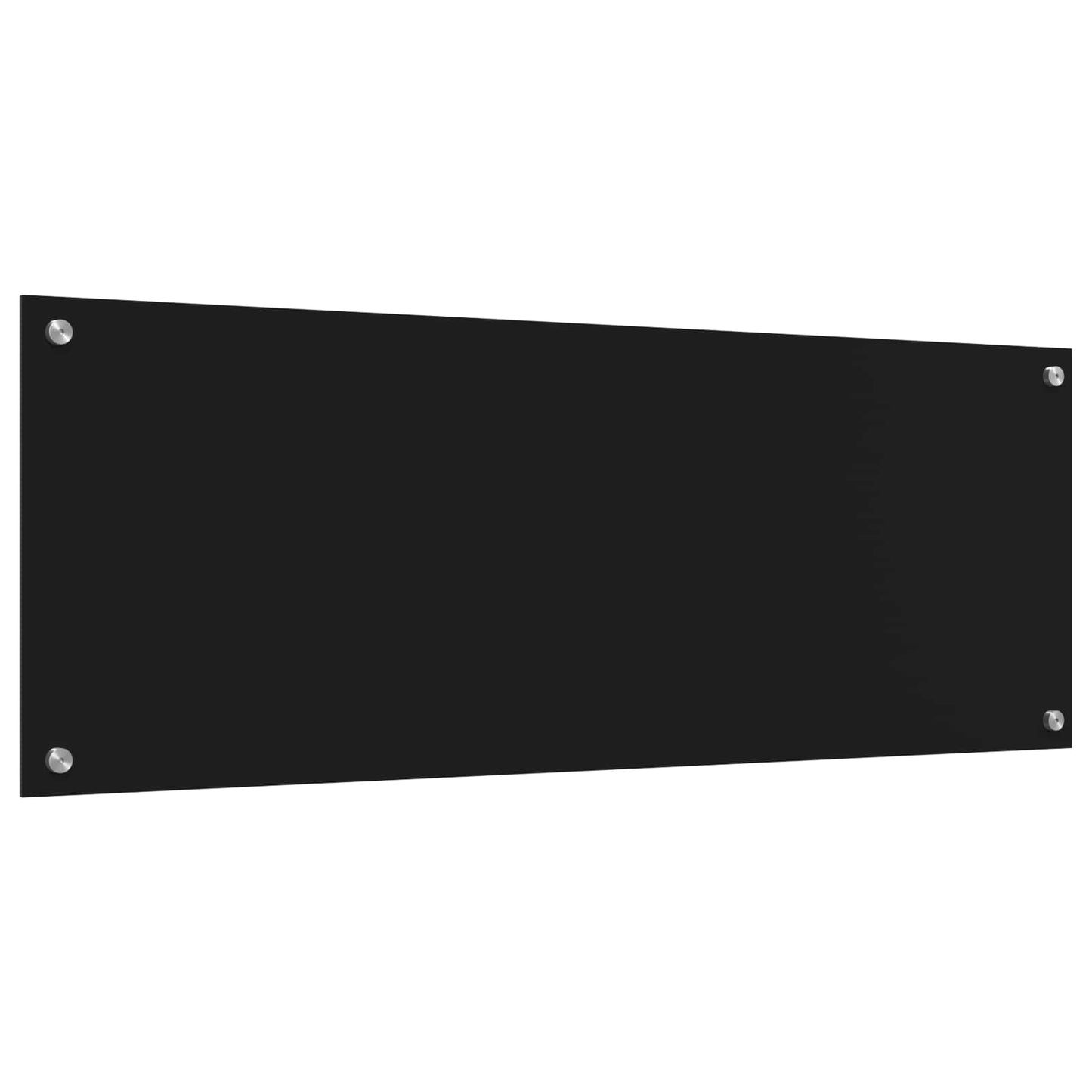 Kuchyňský Obklad Černá 110 X 40 Cm Tvrzené Sklo