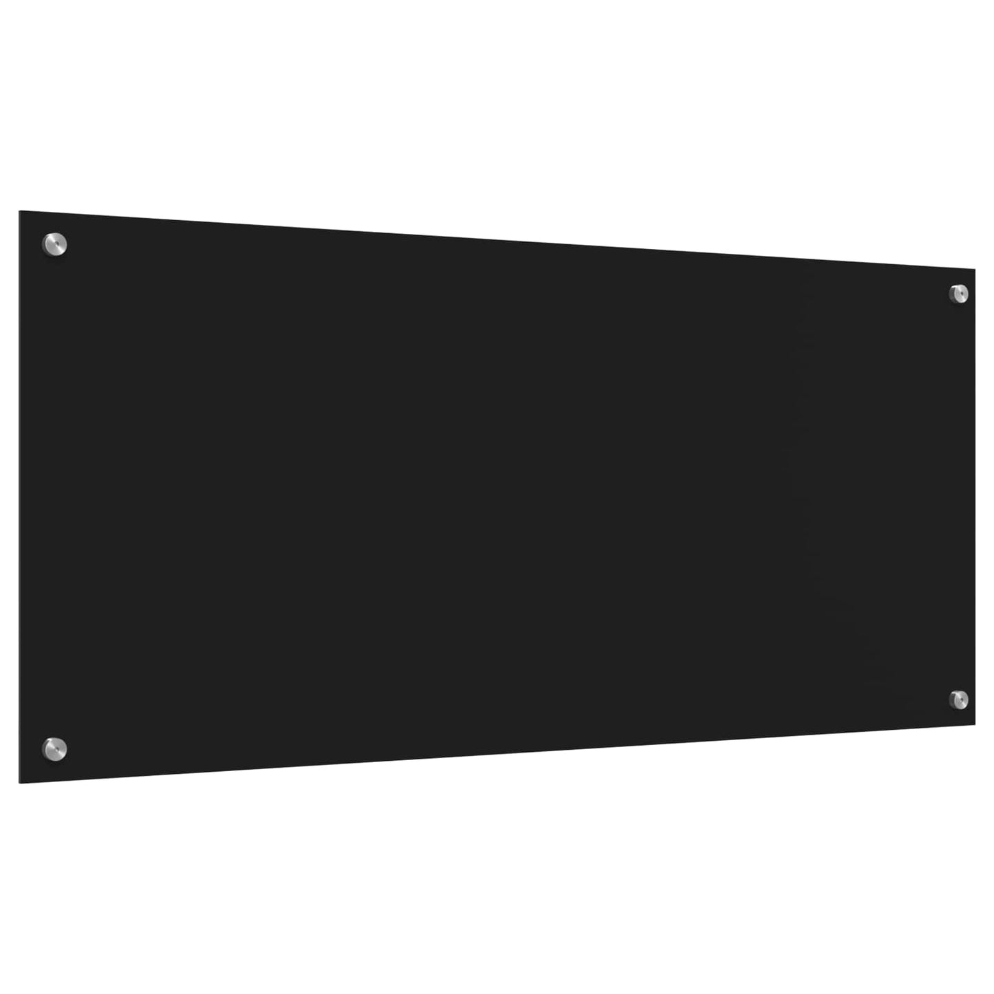 Kuchyňský Obklad Černá 110 X 50 Cm Tvrzené Sklo
