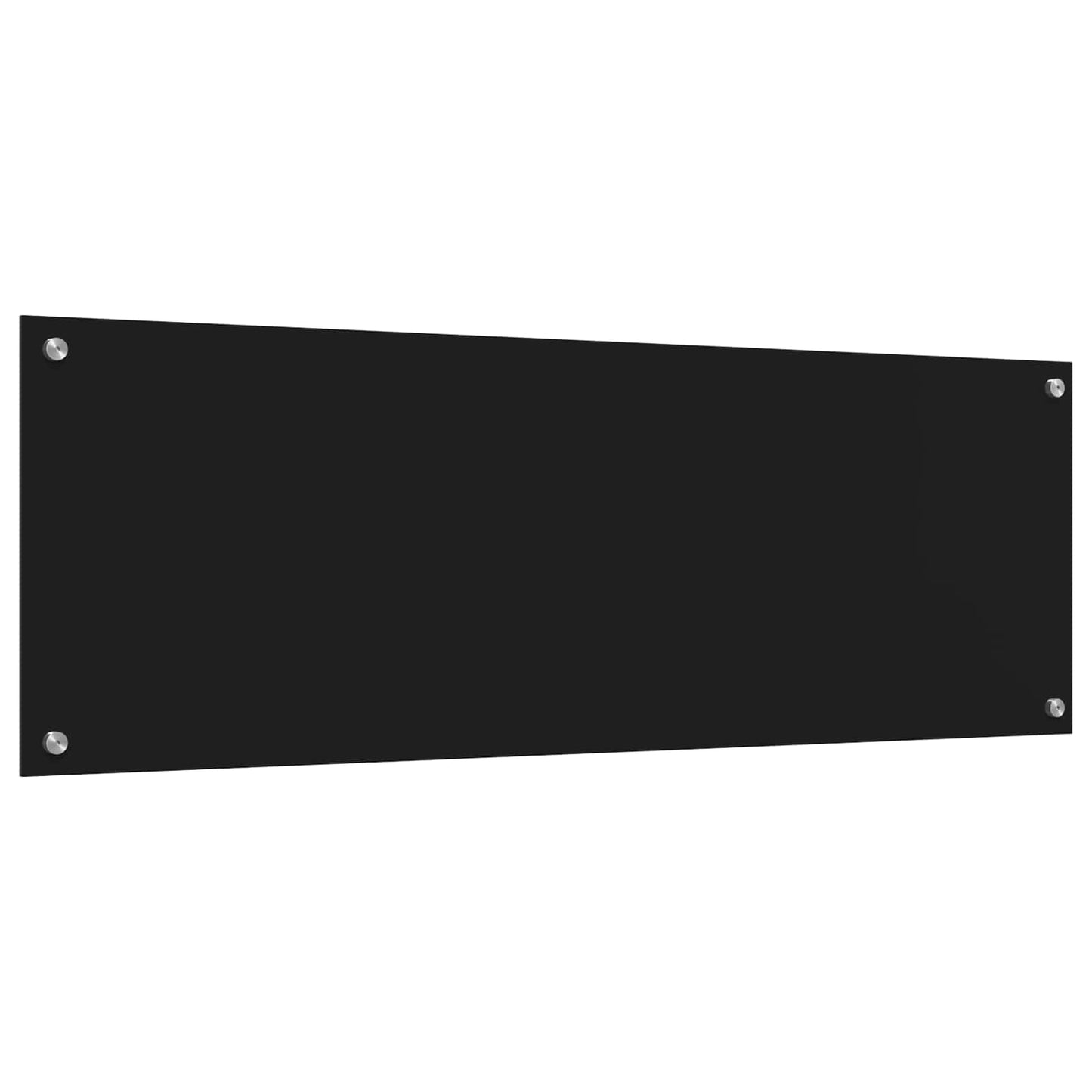 Kuchyňský Obklad Černá 120 X 40 Cm Tvrzené Sklo