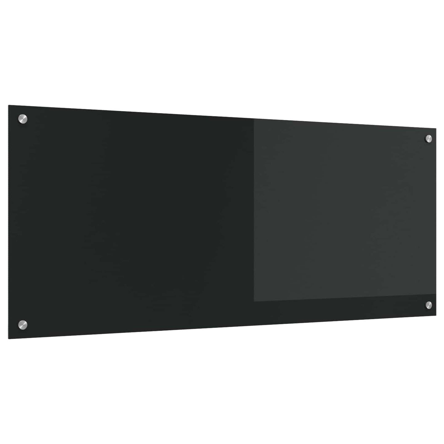Kuchyňský Obklad Černá 120 X 50 Cm Tvrzené Sklo