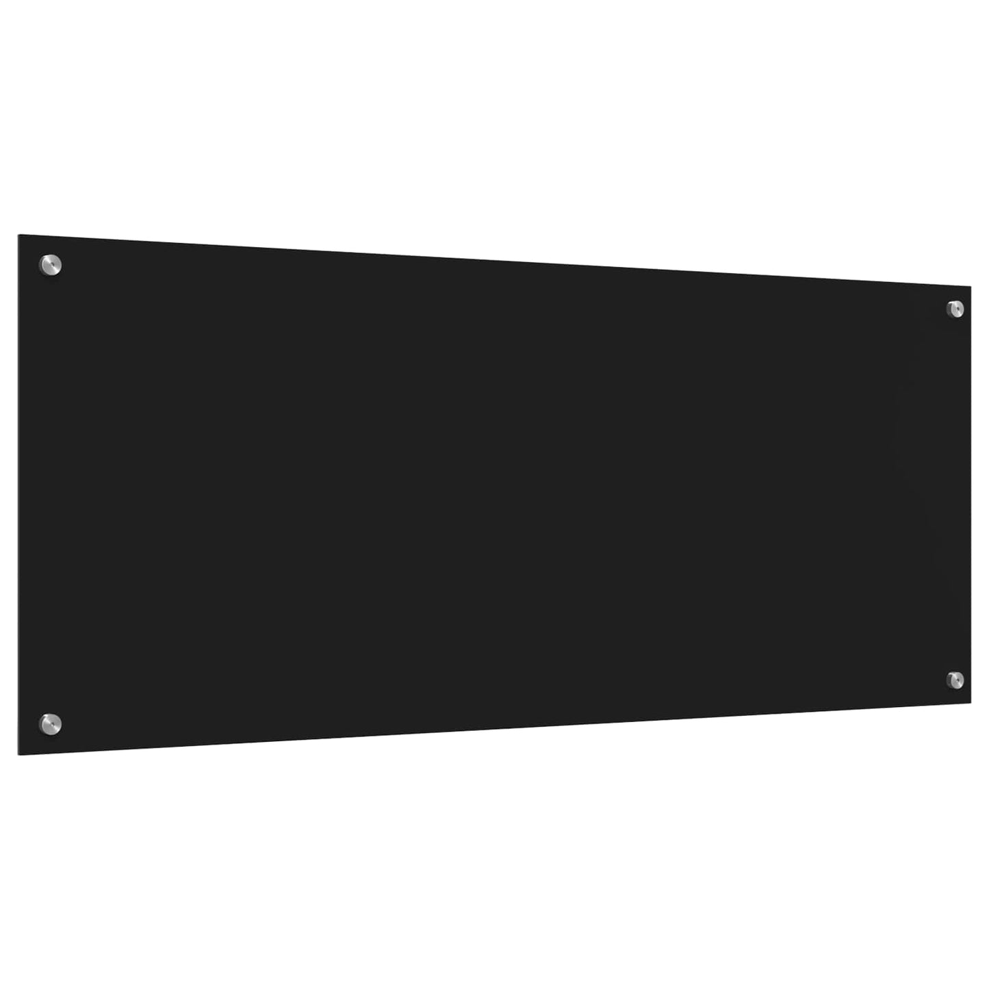 Kuchyňský Obklad Černá 120 X 50 Cm Tvrzené Sklo