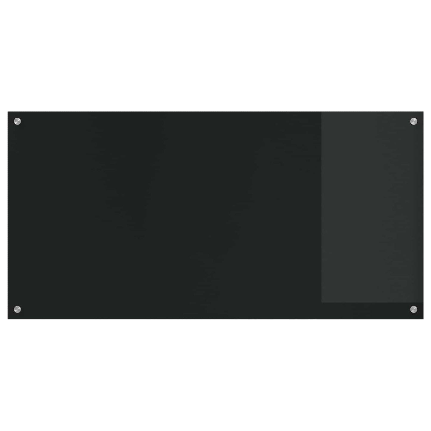 Kuchyňský Obklad Černá 120 X 60 Cm Tvrzené Sklo