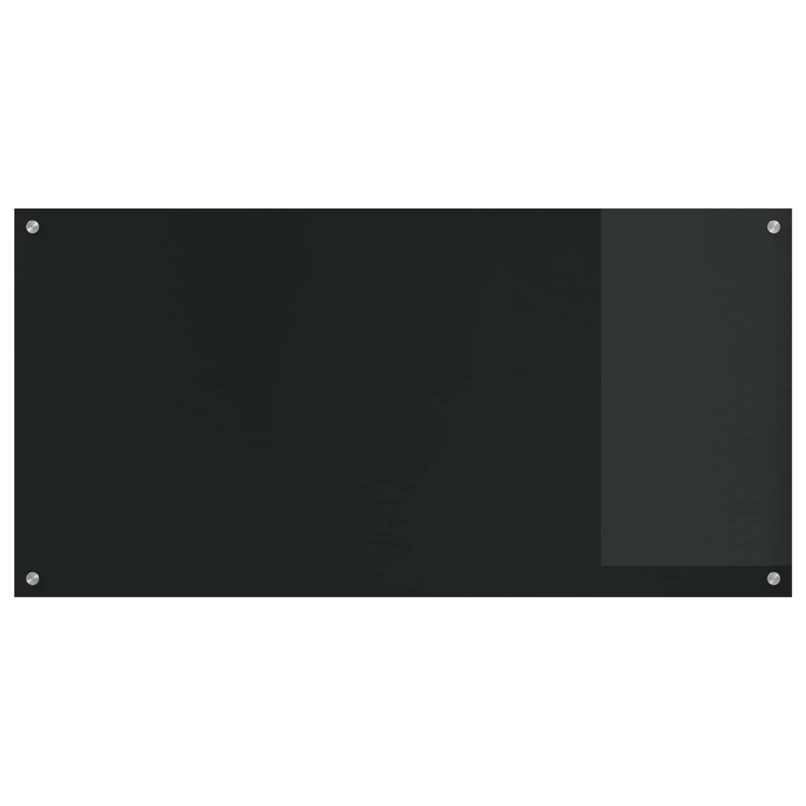 Kuchyňský Obklad Černá 120 X 60 Cm Tvrzené Sklo