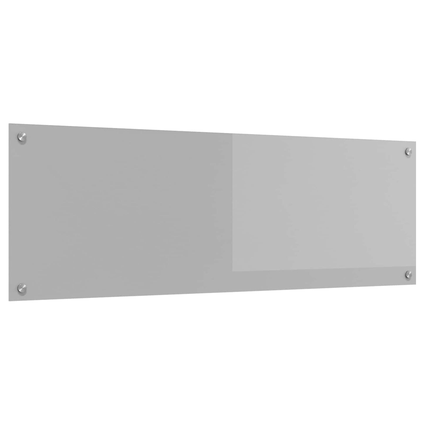 Kuchyňský Obklad Světle Šedá 120 X 40 Cm Tvrzené Sklo