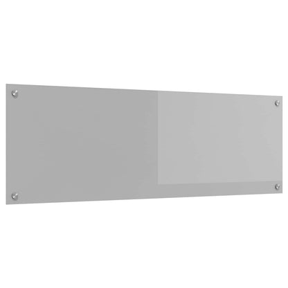 Kuchyňský Obklad Světle Šedá 120 X 40 Cm Tvrzené Sklo
