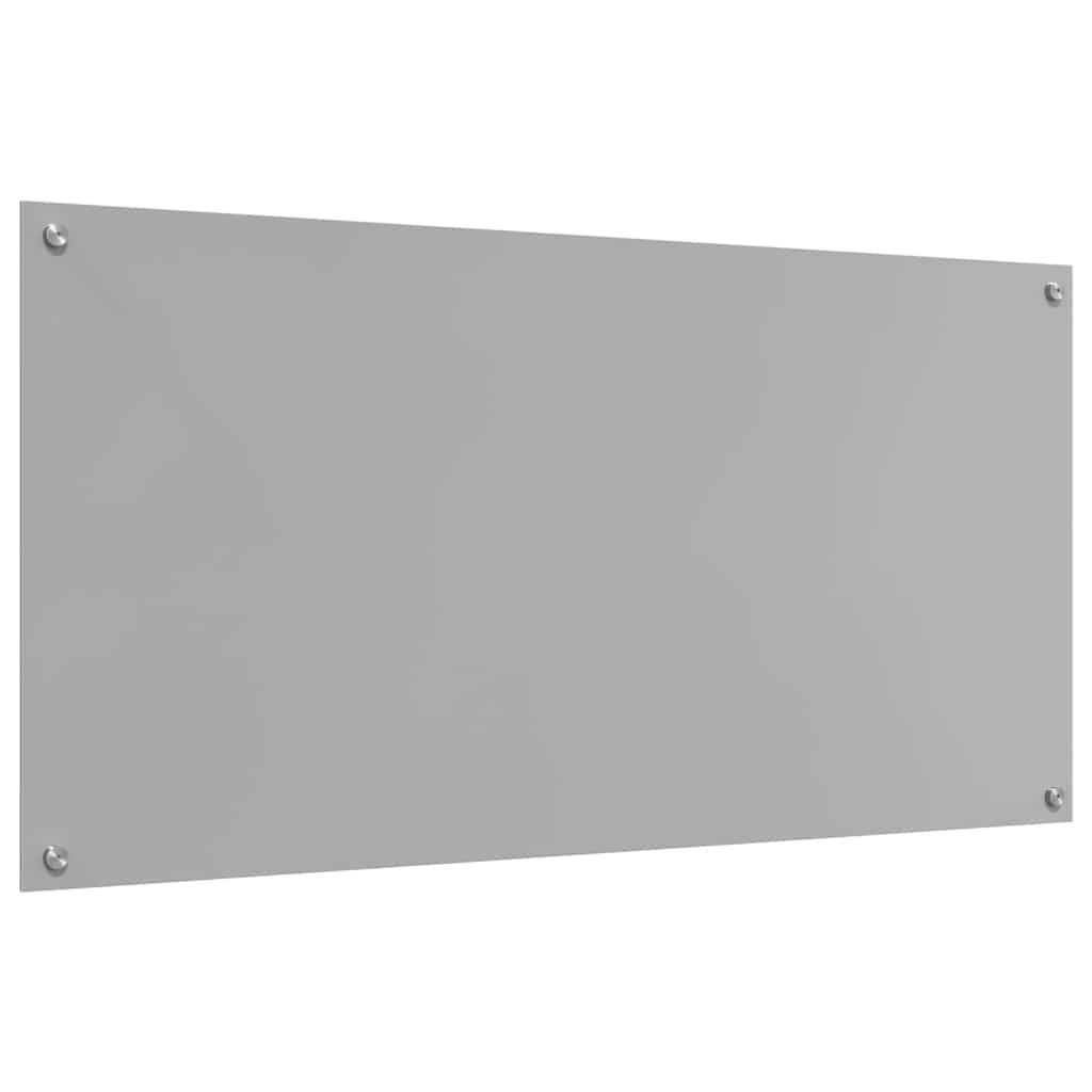 Kuchyňský Obklad Světle Šedá 120 X 60 Cm Tvrzené Sklo