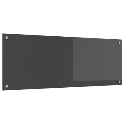 Kuchyňský Obklad Tmavě Šedá 110 X 40 Cm Tvrzené Sklo