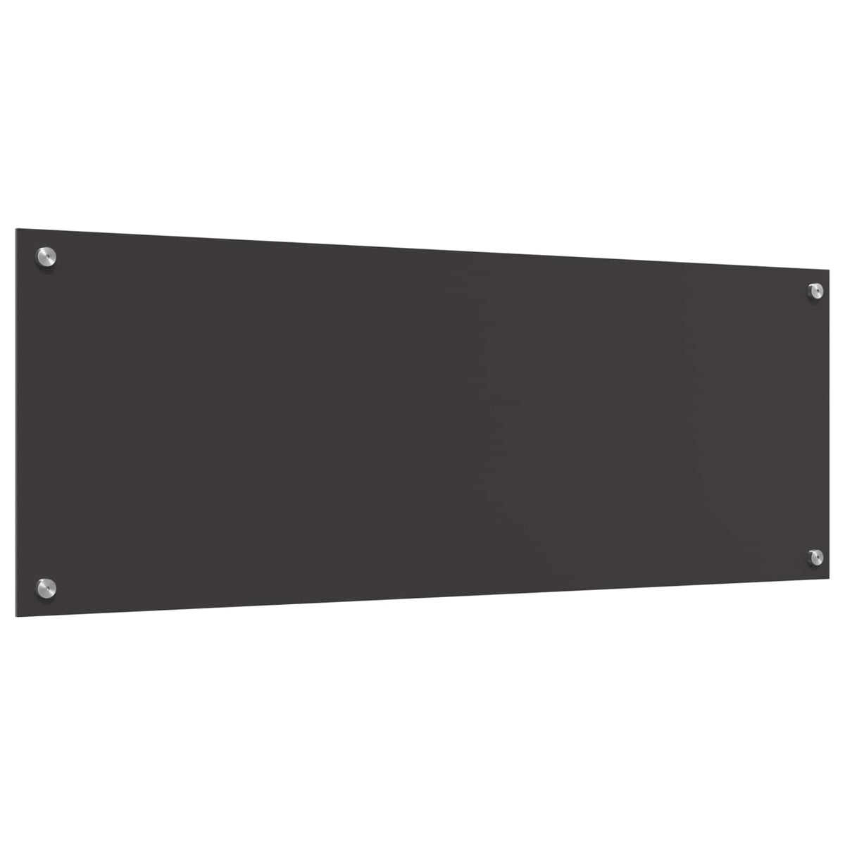 Kuchyňský Obklad Tmavě Šedá 110 X 40 Cm Tvrzené Sklo
