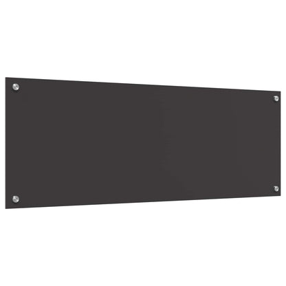 Kuchyňský Obklad Tmavě Šedá 110 X 40 Cm Tvrzené Sklo