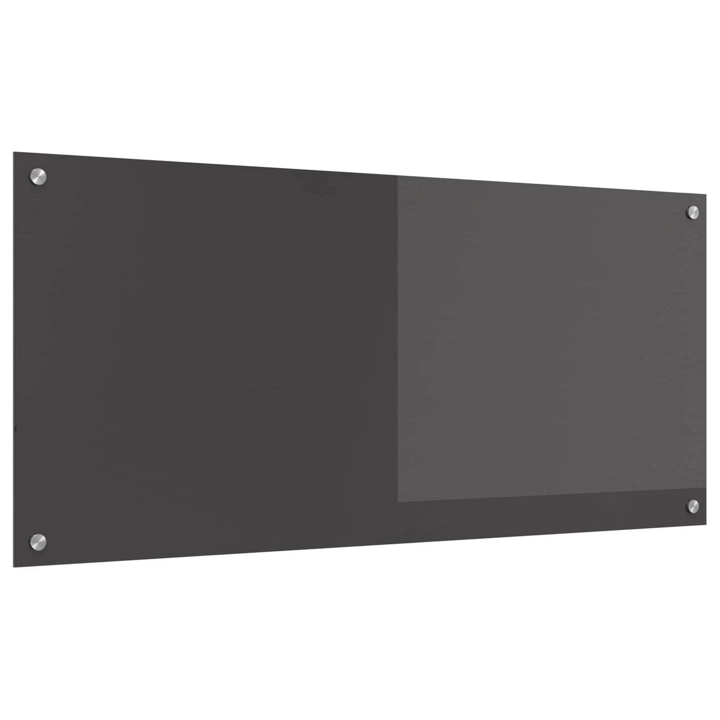 Kuchyňský Obklad Tmavě Šedá 110 X 50 Cm Tvrzené Sklo
