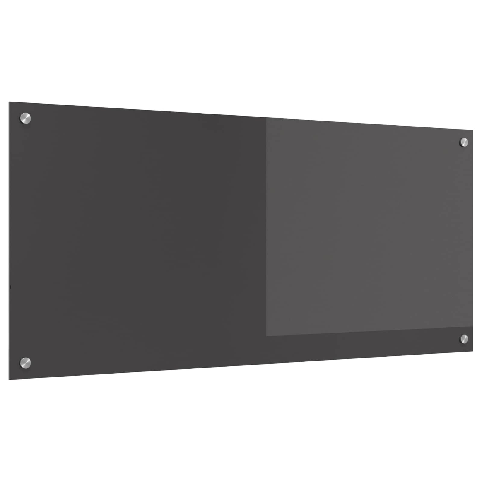 Kuchyňský Obklad Tmavě Šedá 110 X 50 Cm Tvrzené Sklo