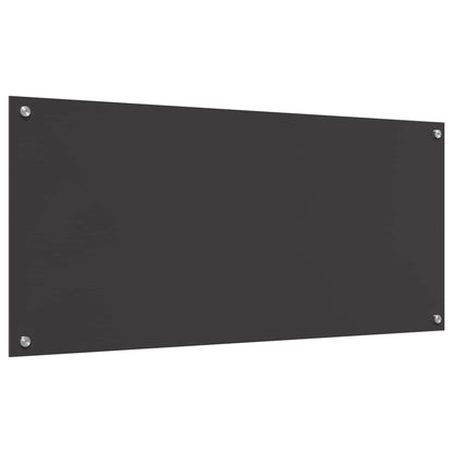 Kuchyňský Obklad Tmavě Šedá 110 X 50 Cm Tvrzené Sklo
