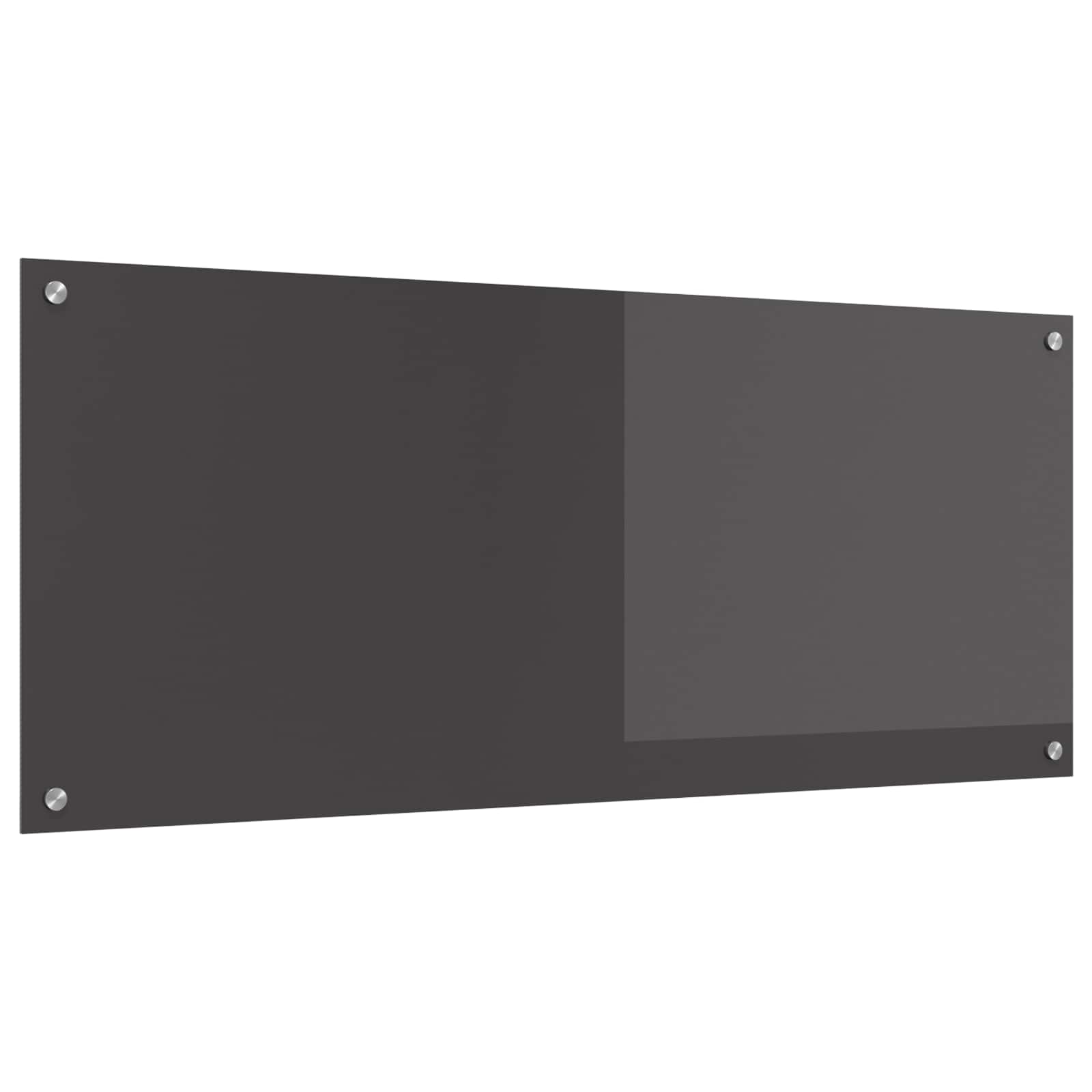 Kuchyňský Obklad Tmavě Šedá 120 X 50 Cm Tvrzené Sklo