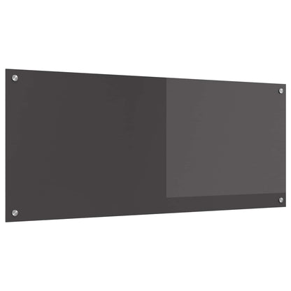 Kuchyňský Obklad Tmavě Šedá 120 X 50 Cm Tvrzené Sklo