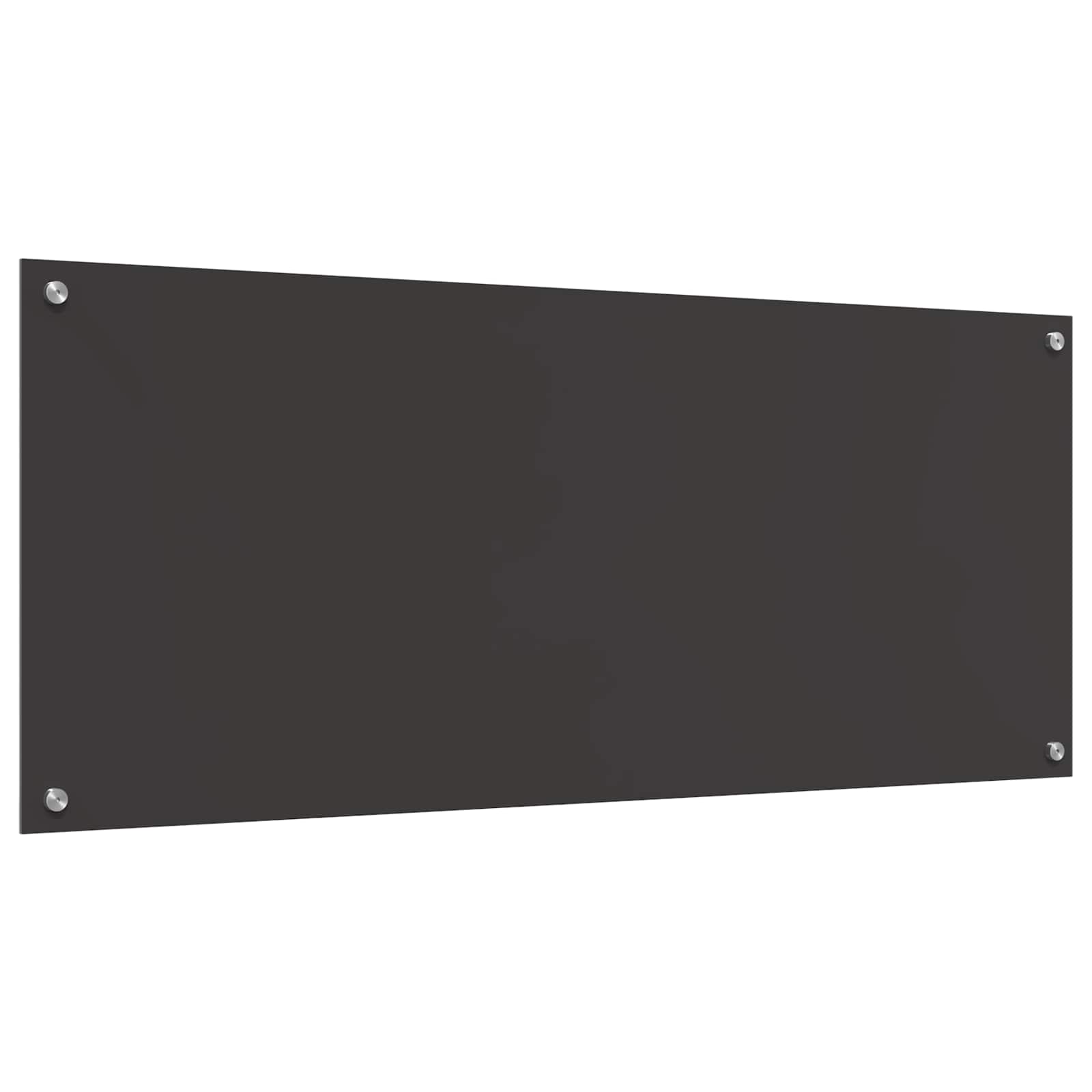 Kuchyňský Obklad Tmavě Šedá 120 X 50 Cm Tvrzené Sklo