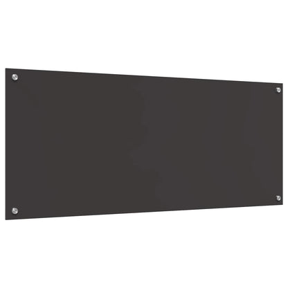 Kuchyňský Obklad Tmavě Šedá 120 X 50 Cm Tvrzené Sklo