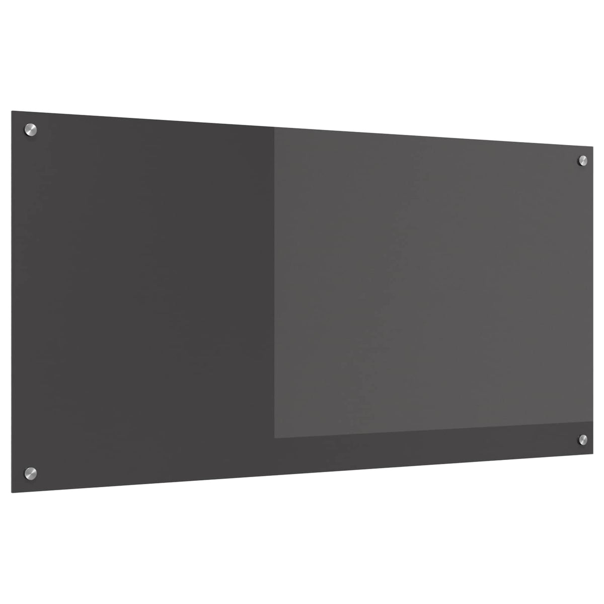 Kuchyňský Obklad Tmavě Šedá 120 X 60 Cm Tvrzené Sklo