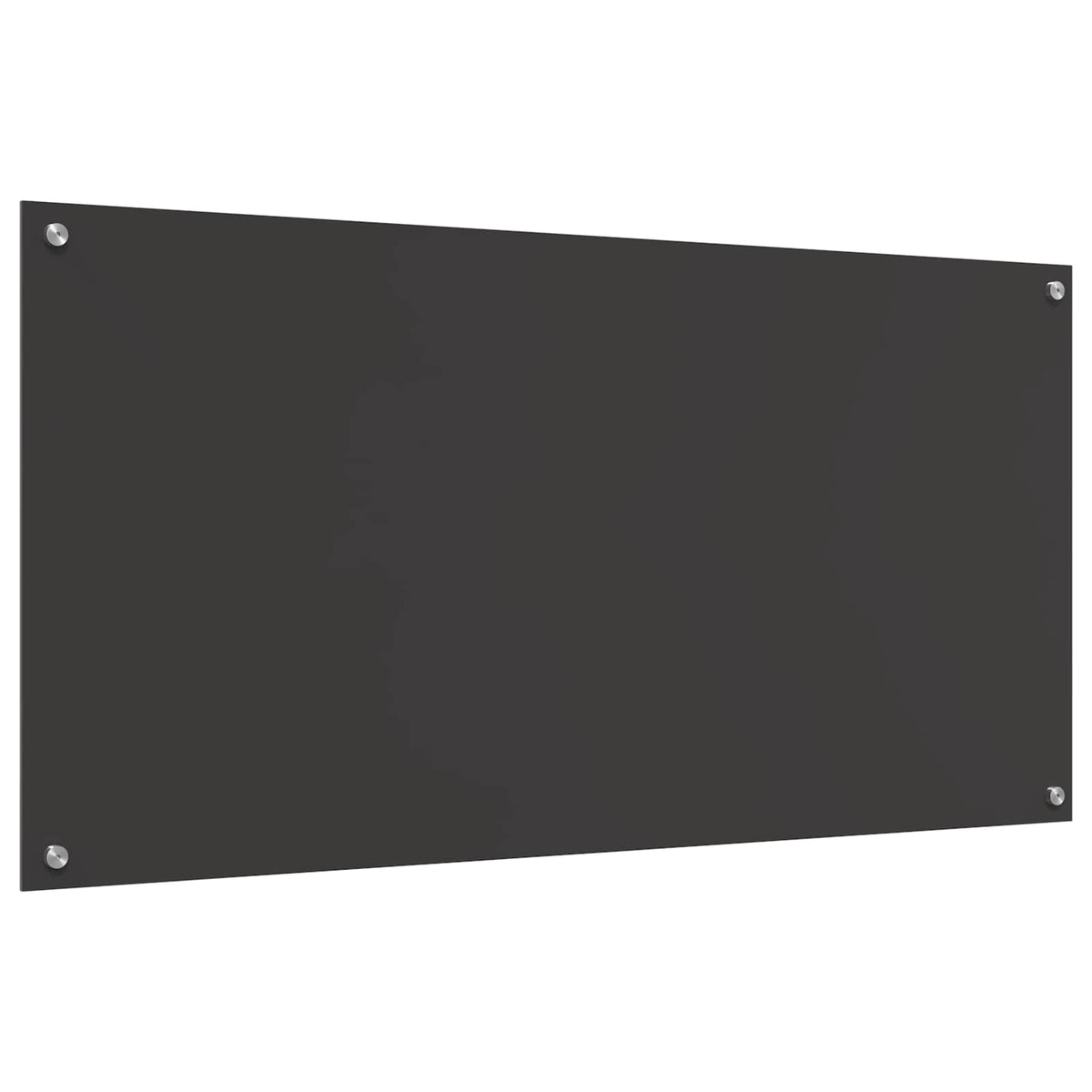 Kuchyňský Obklad Tmavě Šedá 120 X 60 Cm Tvrzené Sklo