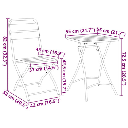Bistro Souprava 3 Ks Ocel