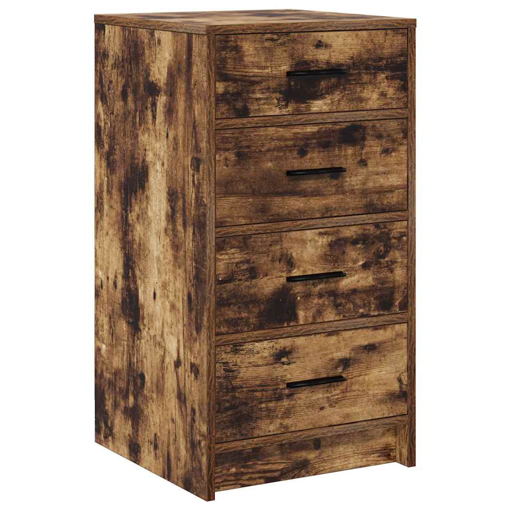 Servírovací Skříň Kouřový Dub 40 X 41 X 75 Cm Kompozitní Dřevo
