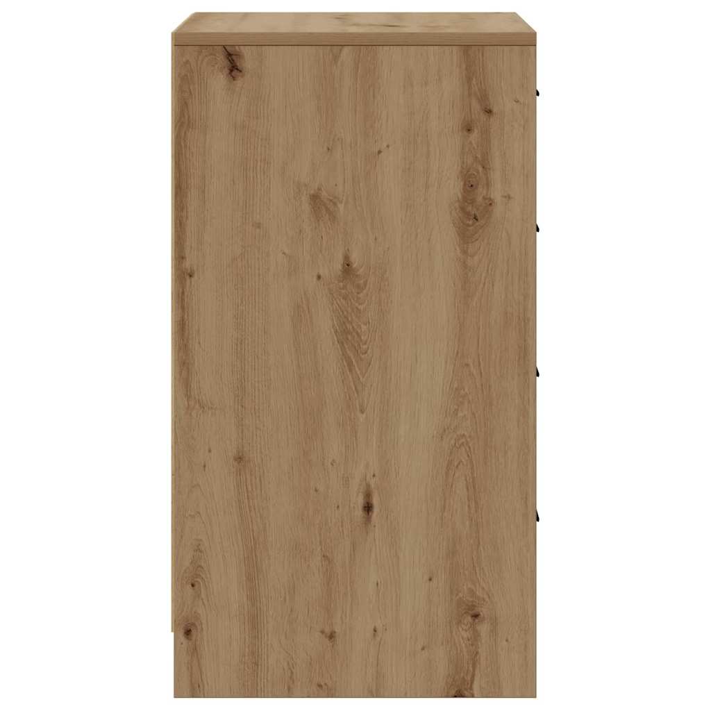 Servírovací Skříň Dub Artisan 40 X 41 X 75 Cm Kompozitní Dřevo