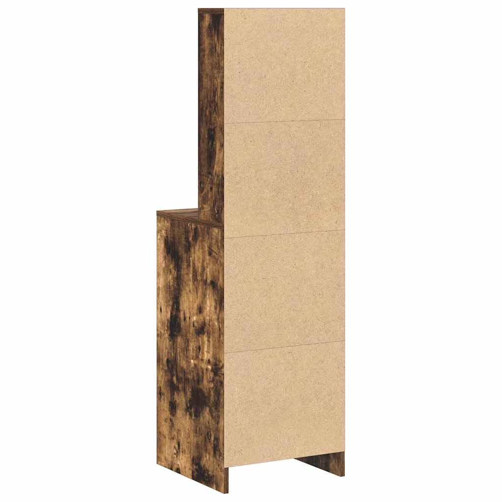 Vysoký Bufet Kouřový Dub 41 X 40 X 135 Cm Kompozitní Dřevo