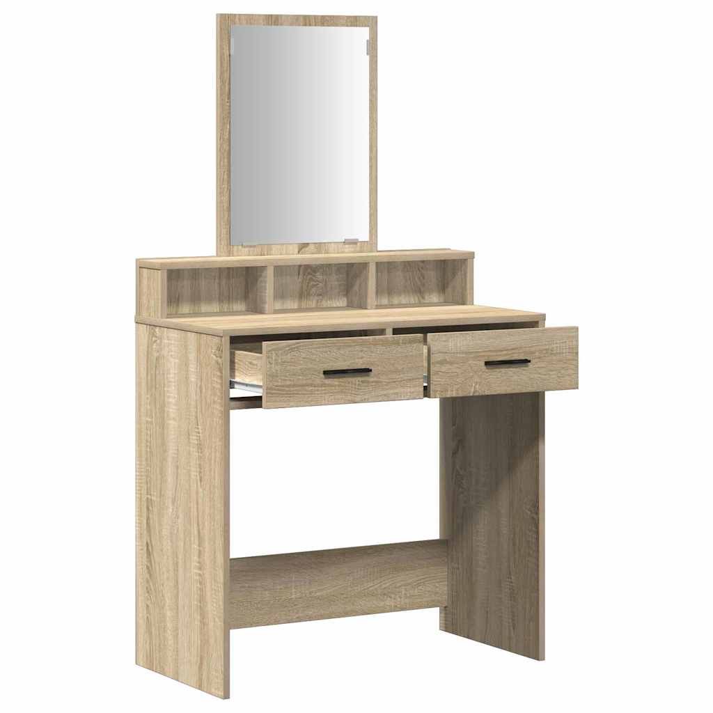 Kosmetický Stůl Sonoma Dub 79 X 41 X 140 Cm Kompozitní Dřevo