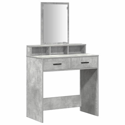 Kosmetický Stůl Betonově Šedá 79 X 41 X 140 Cm Kompozitní Dřevo