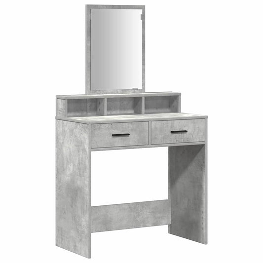 Kosmetický Stůl Betonově Šedá 79 X 41 X 140 Cm Kompozitní Dřevo