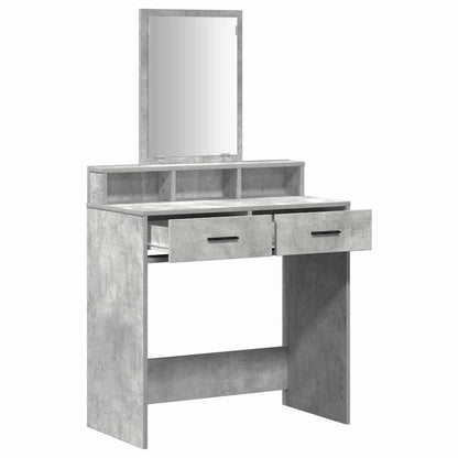 Kosmetický Stůl Betonově Šedá 79 X 41 X 140 Cm Kompozitní Dřevo