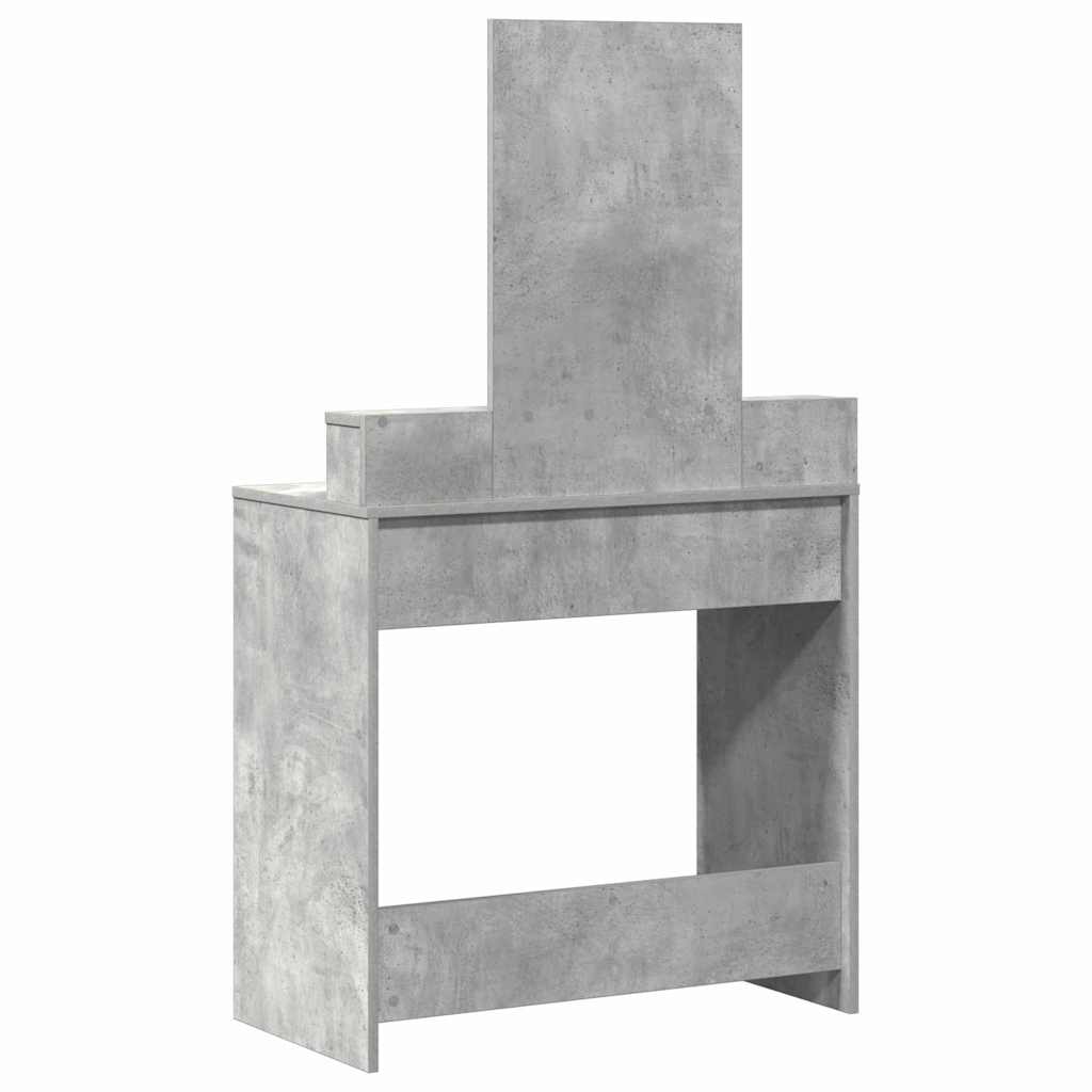 Kosmetický Stůl Betonově Šedá 79 X 41 X 140 Cm Kompozitní Dřevo