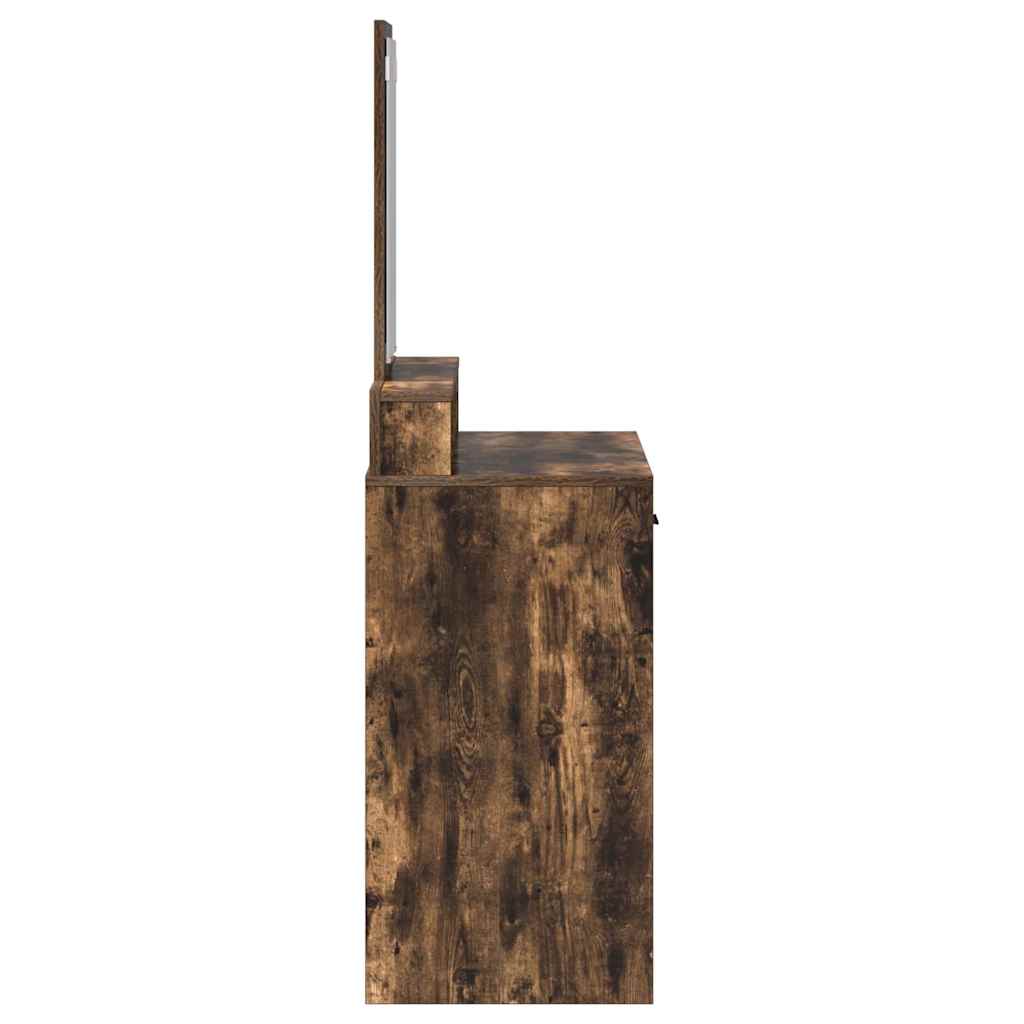 Kosmetický Stůl Kouřový Dub 79 X 41 X 140 Cm Kompozitní Dřevo