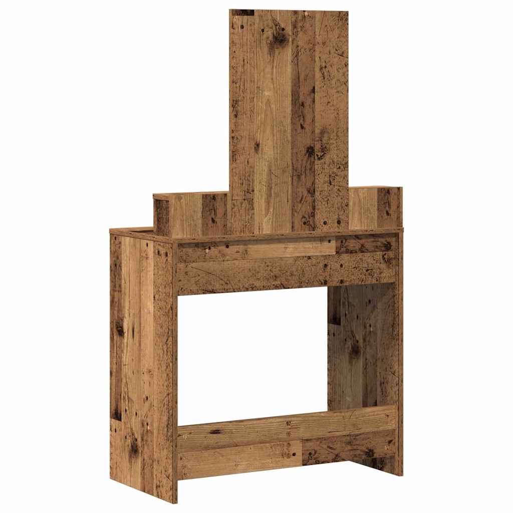 Kosmetický Stůl Staré Dřevo 79 X 41 X 140 Cm Kompozitní Dřevo