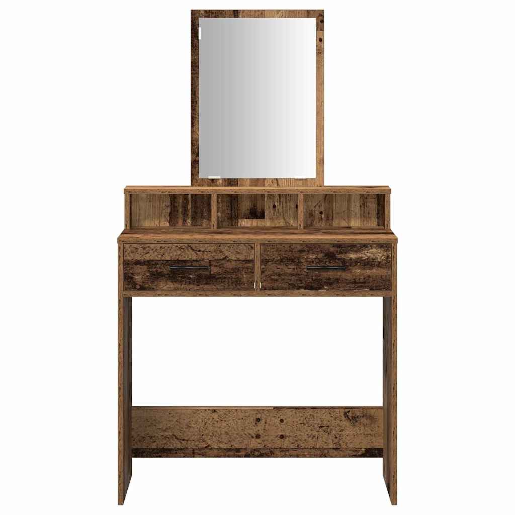 Kosmetický Stůl Staré Dřevo 79 X 41 X 140 Cm Kompozitní Dřevo