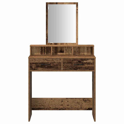 Kosmetický Stůl Staré Dřevo 79 X 41 X 140 Cm Kompozitní Dřevo