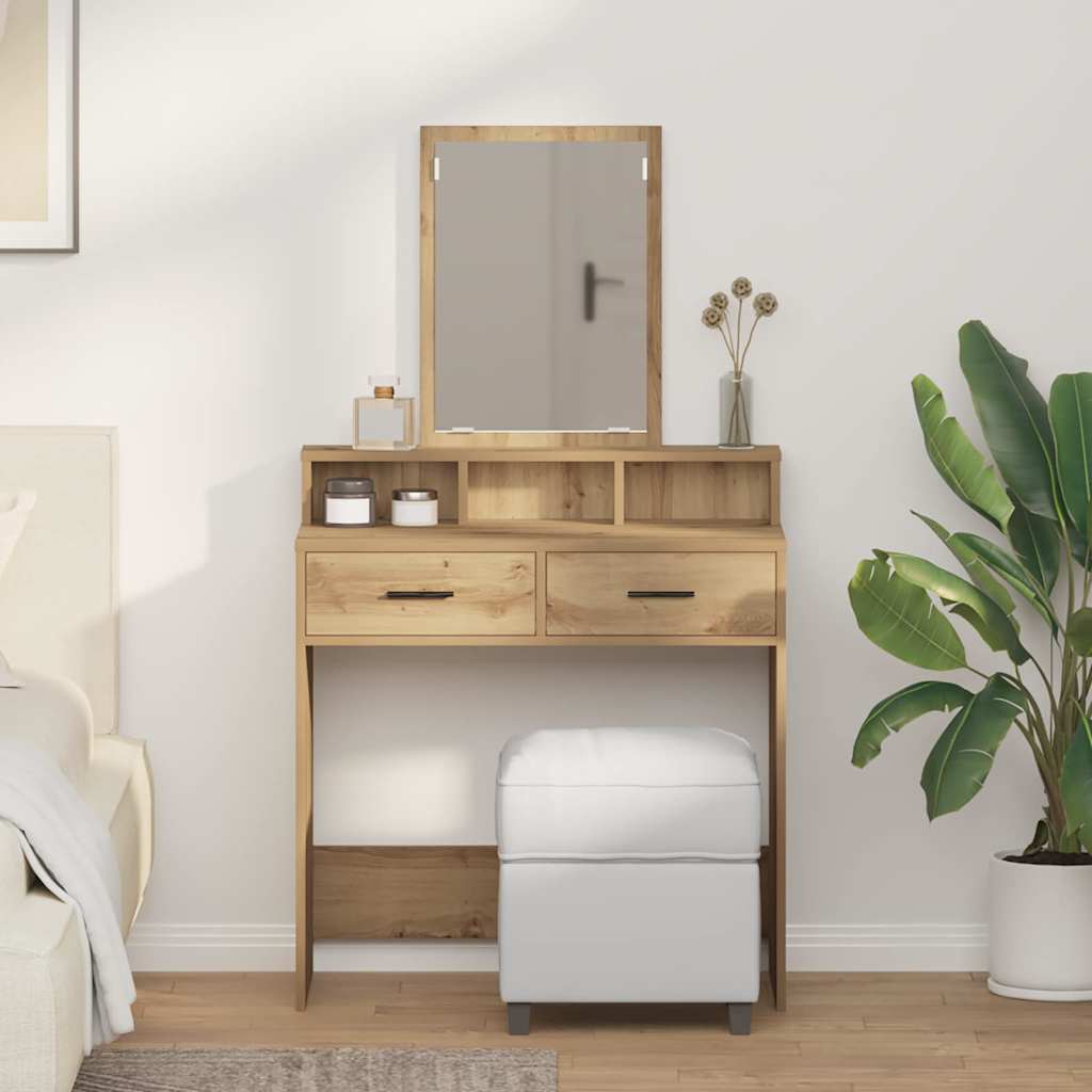Kosmetický Stůl Artisanový Dub 79 X 41 X 140 Cm