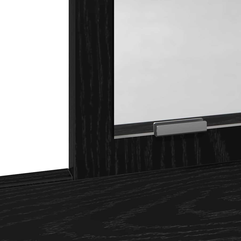 Kosmetický Stůl Černý Dub 100 X 41 X 140 Cm Kompozitní Dřevo