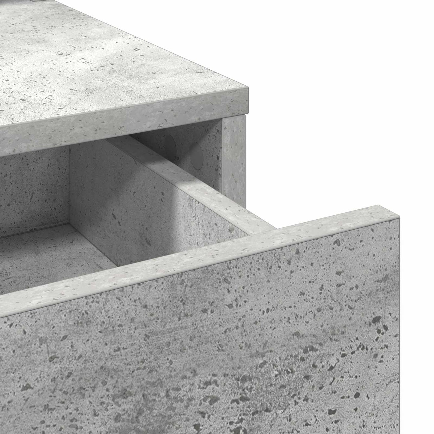 Kosmetický Stůl Betonově Šedá 100 X 41 X 140 Cm