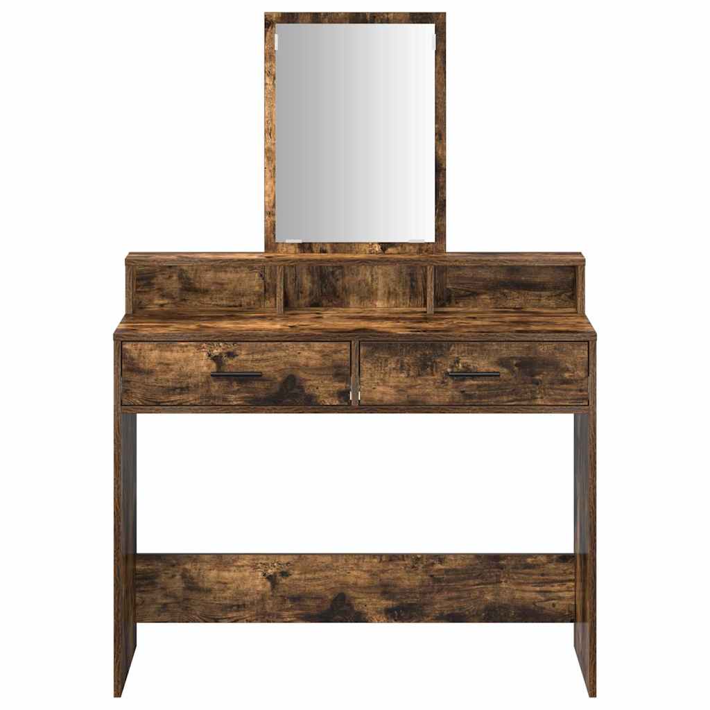 Kosmetický Stůl Kouřový Dub 100 X 41 X 140 Cm Kompozitní Dřevo