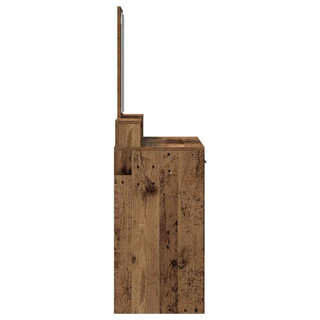 Kosmetický Stůl Staré Dřevo 100 X 41 X 140 Cm Kompozitní Dřevo
