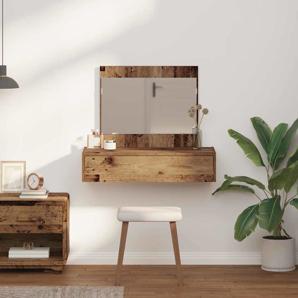 Kosmetický Stůl Hnědá 83 X 40 X 70 Cm Kompozitní Dřevo