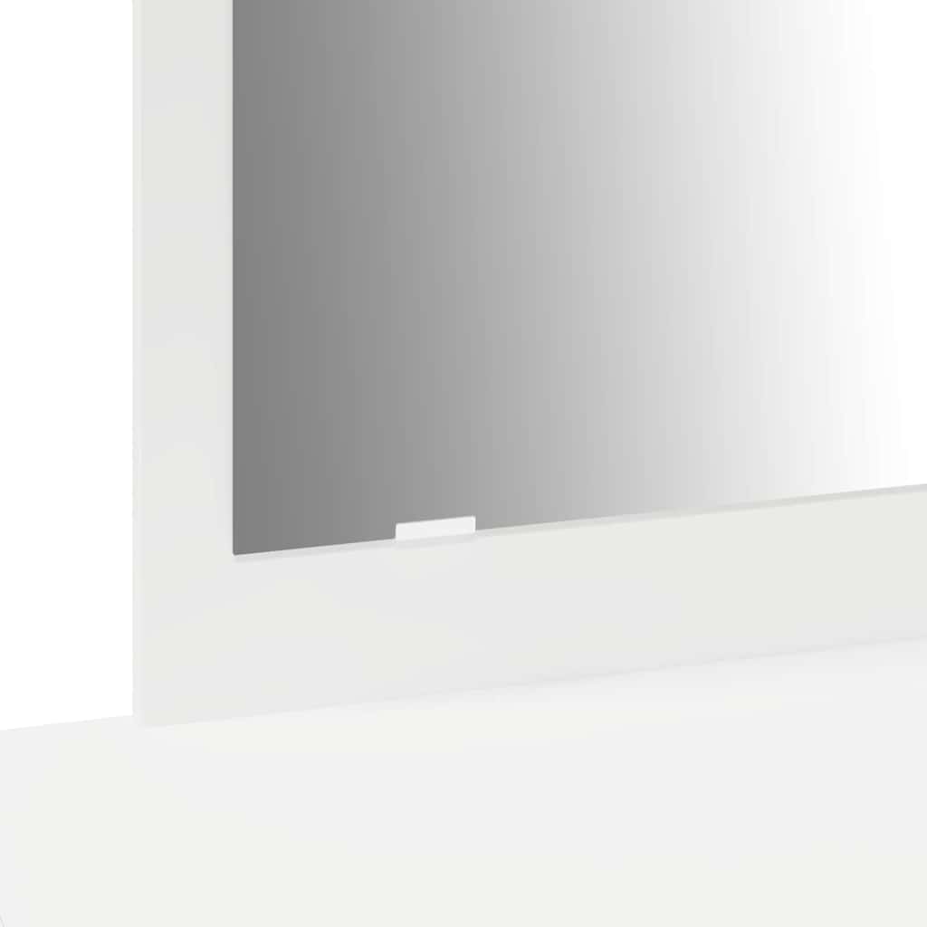 Kosmetický Stůl Bílá 100 X 40 X 70 Cm Kompozitní Dřevo