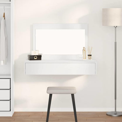 Kosmetický Stůl Bílá 100 X 40 X 70 Cm Kompozitní Dřevo