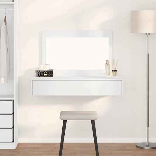 Kosmetický Stůl Bílá 100 X 40 X 70 Cm Kompozitní Dřevo