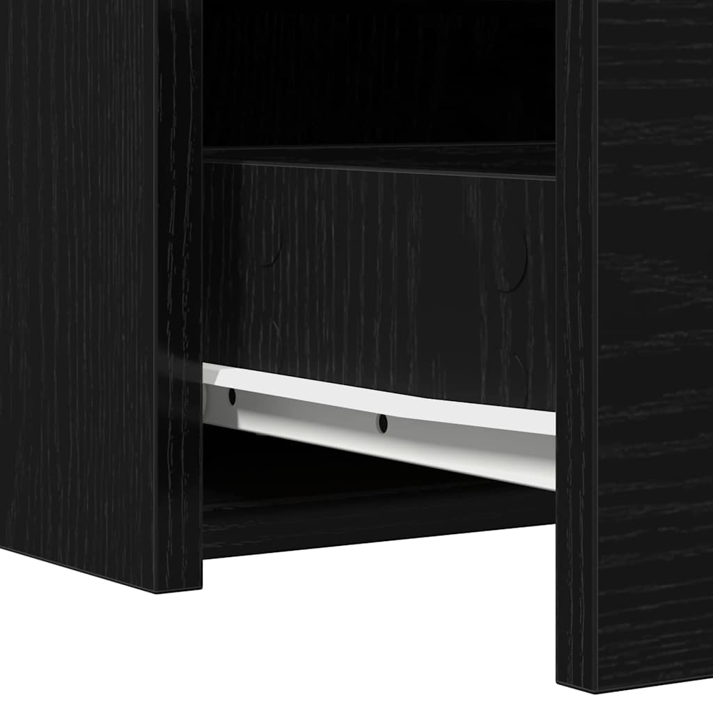 Kosmetický Stůl Černá 100 X 40 X 70 Cm Kompozitní Dřevo