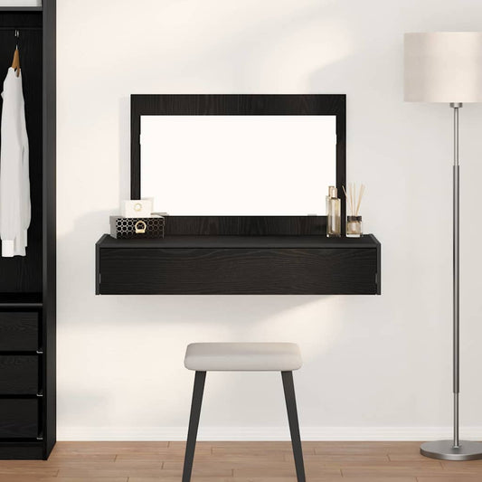Kosmetický Stůl Černá 100 X 40 X 70 Cm Kompozitní Dřevo