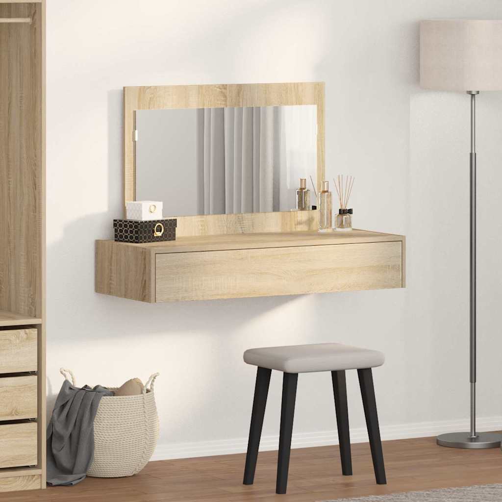 Kosmetický Stůl Hnědá 100 X 40 X 70 Cm Kompozitní Dřevo